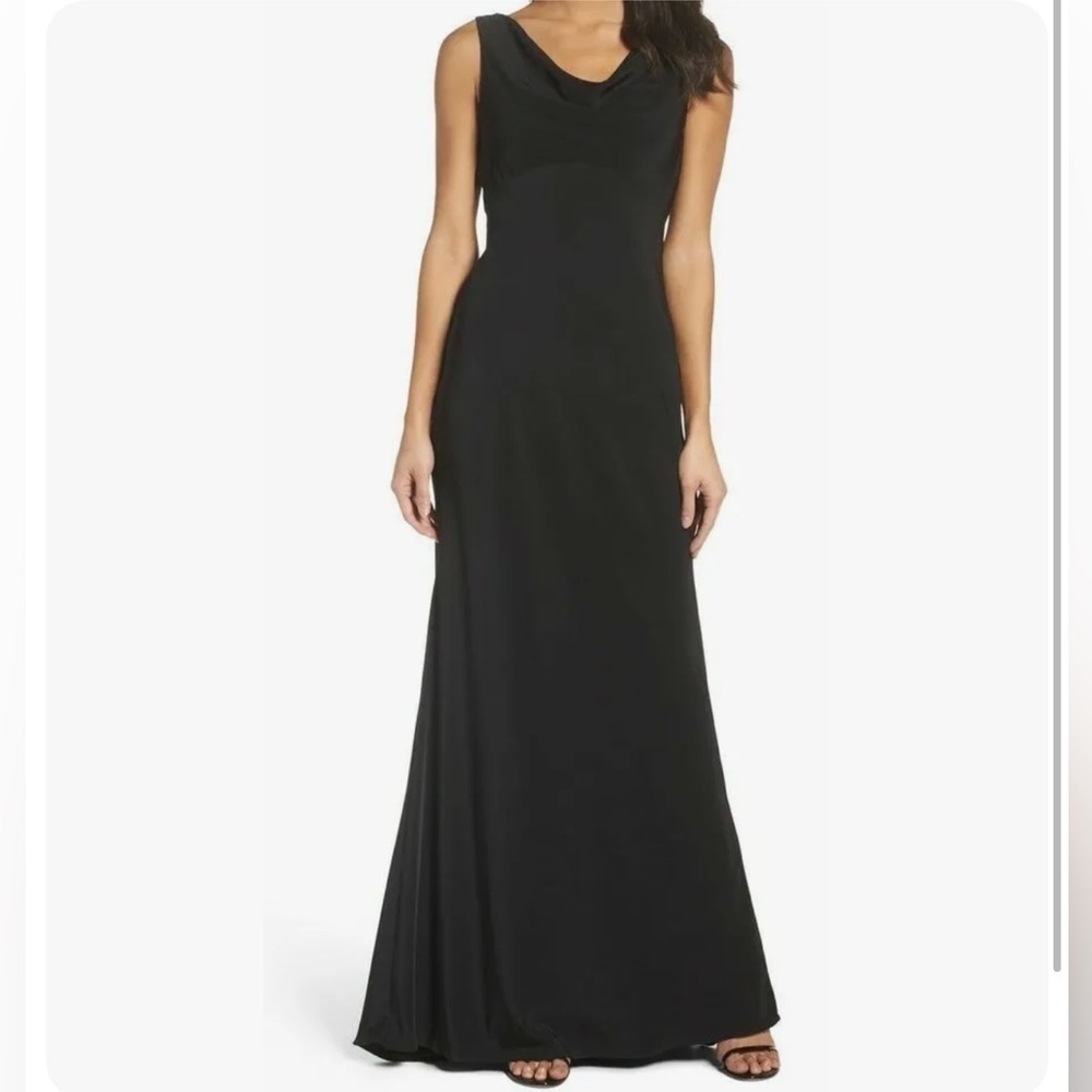 Xscape Maxi Dress Gown Womens 12 Formal Stretch Prom Whimsigoth Witchy Evening